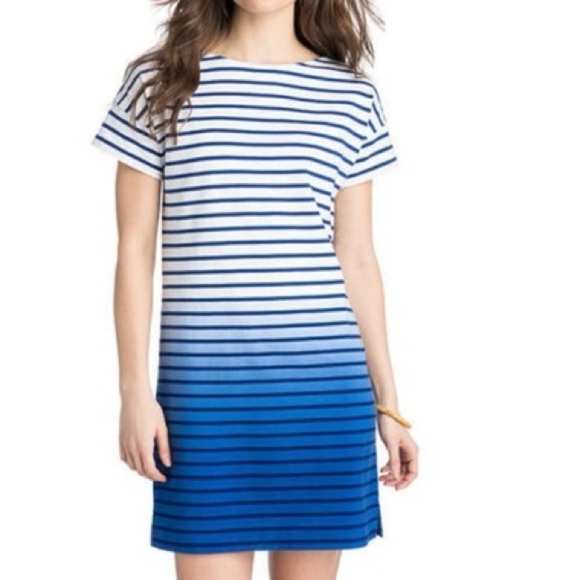 Vineyard Vines Dip Dye Stripe T shirt dress - Picture 1 of 8